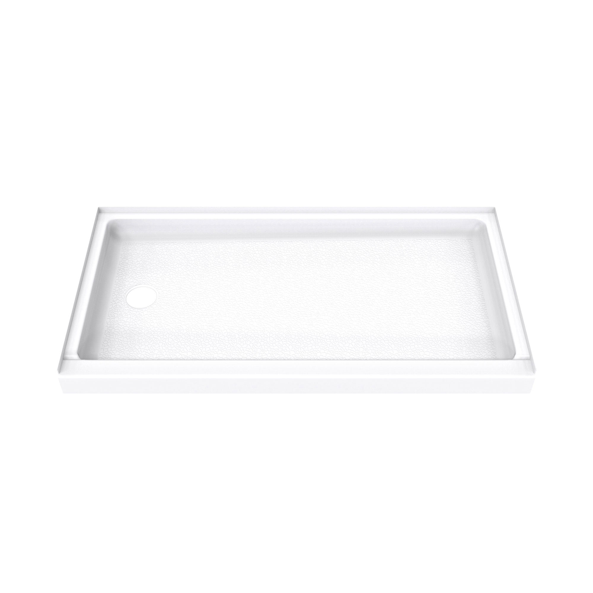 DreamLine DreamStone 32 inch D x 60 inch W x 4 5/16 inch H Left Drain Single Threshold Shower Base
