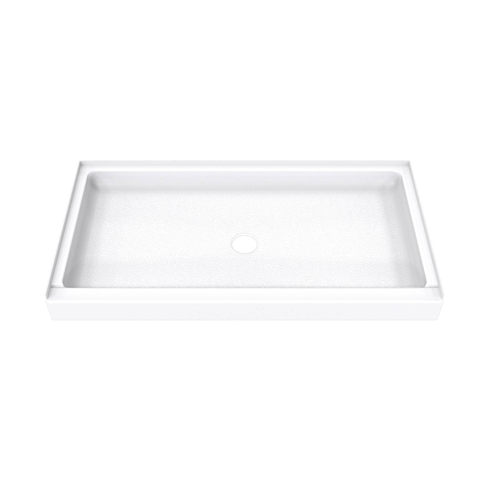 DreamLine DreamStone 32 inch D x 60 inch W x 5 1/2 inch H Center Drain Single Threshold Shower Base