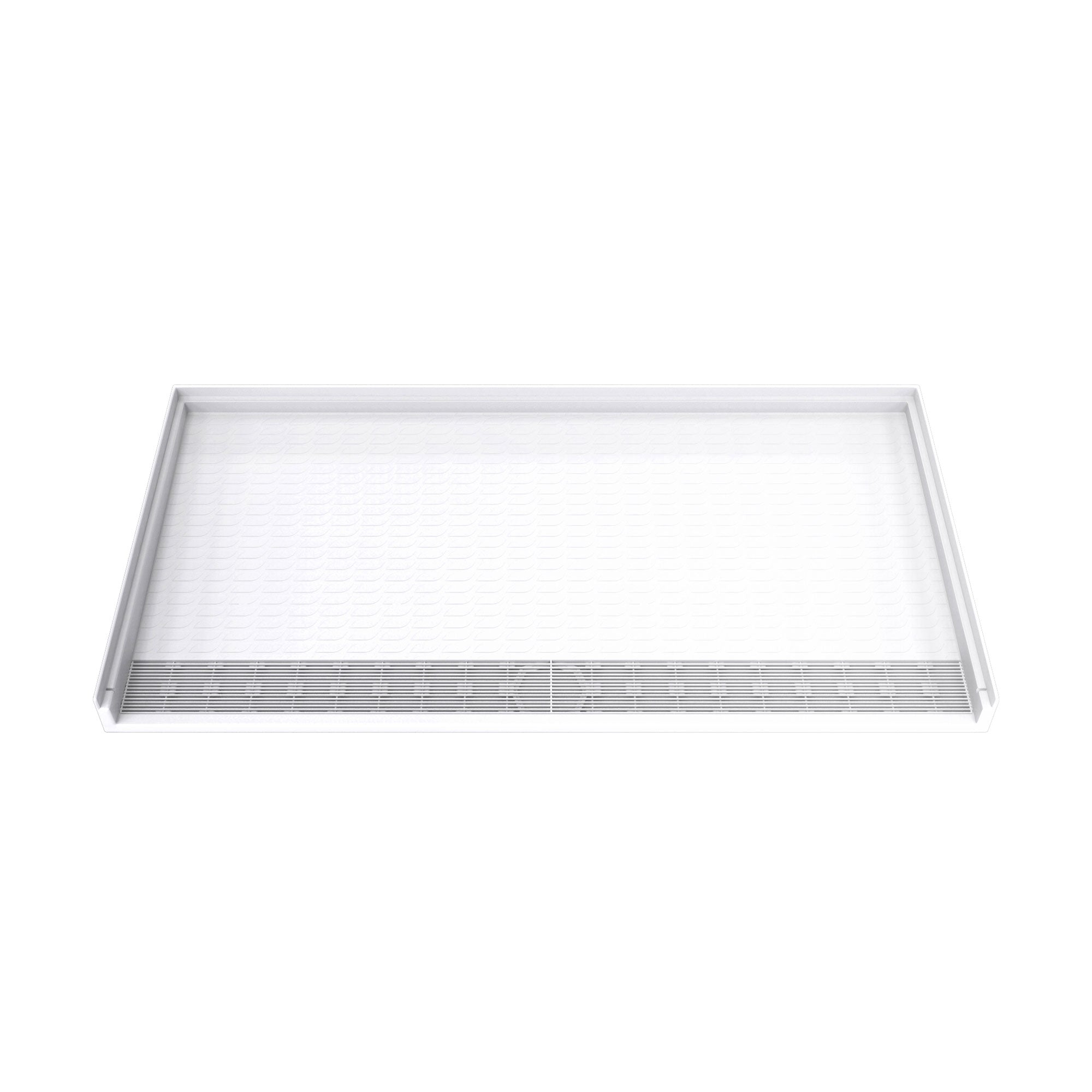 DreamLine DreamStone 33 inch D x 62 inch W x 3 1/2 inch H Front Drain Single Threshold Shower Base