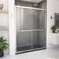 DreamLine Cavalier 56 - 60 inch W x 77 3/8 inch H Semi-Frameless Bypass Shower Door