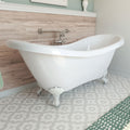 DreamLine Chesapeake 69 inch L x 31 inch H Acrylic Clawfoot Bathtub