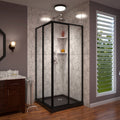 DreamLine Cornerview 36 inch D x 36 inch W x 74 3/4 inch H Framed Sliding Shower Enclosure