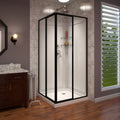 DreamLine Cornerview 36 inch D x 36 inch W x 76 3/4 inch H Framed Sliding Shower Enclosure