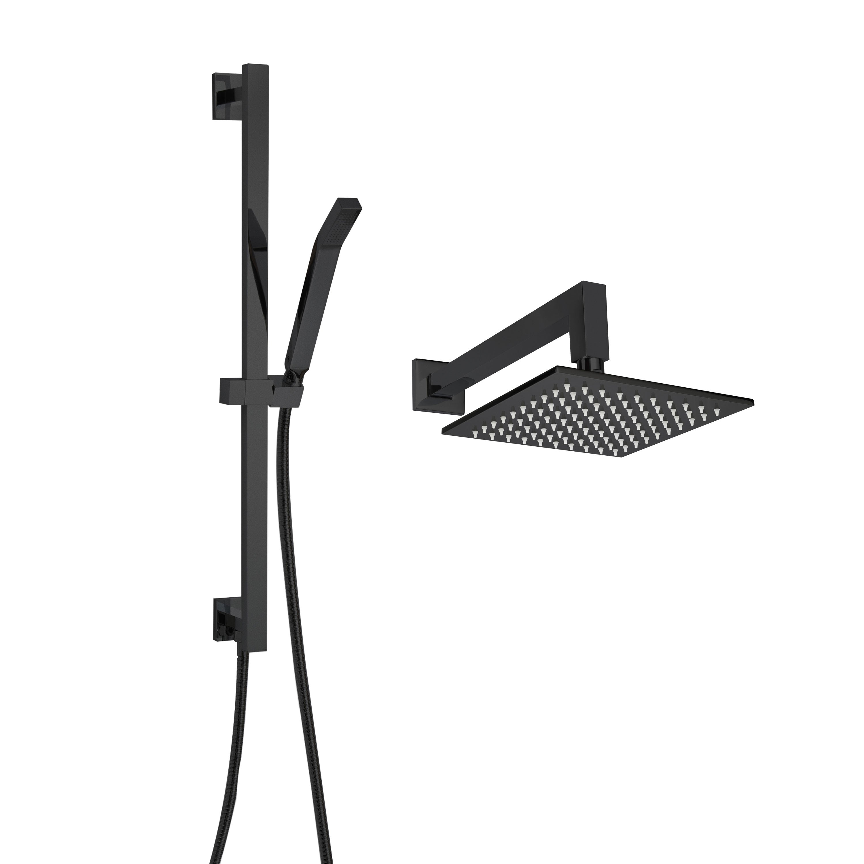 Essential Shower Fixture Package Square / Matte Black - Square Thermasol cspsq-mb.jpg