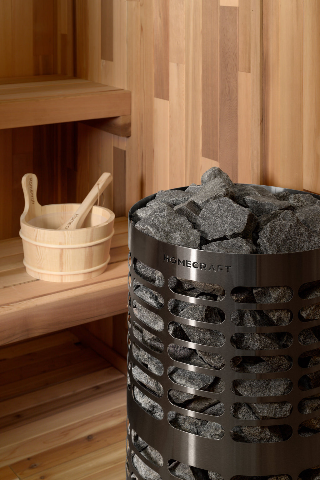Homecraft Apex 15kW Electric Sauna Heater 240V 1-Phase / No Control / No Stones,240V 1-Phase / No Control / Stones Included,240V 1-Phase / Indoor Control + Wifi Touchpad / No Stones,240V 1-Phase / Indoor Control + Wifi Touchpad / Stones Included,240V 1-Ph