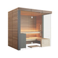 Harvia Lindea View Luxury 2-3 Person | Thermo Wood Reversible Sauna | With Virta 8KW Heater Thermo Wood Interior and Exterior Harvia dark45-2.jpg