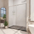 DreamLine Flex 30 inch D x 60 inch W x 74 3/4 inch H Semi-Frameless Pivot Shower Door