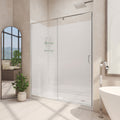 DreamLine Flex 32" D x 60" W x 78 3/4" H Semi-Frameless Pivot Shower Door with Drain,  Shower Base, and Wall Kit in White