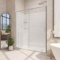 DreamLine Flex 36 inch D x 60 inch W x 74 3/4 inch H Semi-Frameless Pivot Shower Door