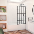 DreamLine French Linea Toulon 30 inch W x 58 inch H Frameless Single Panel Fixed Tub Screen