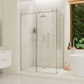 DreamLine Enigma Air 34 3/4 inch D x 48 3/8 inch W x 76 inch H Frameless Sliding Shower Enclosure