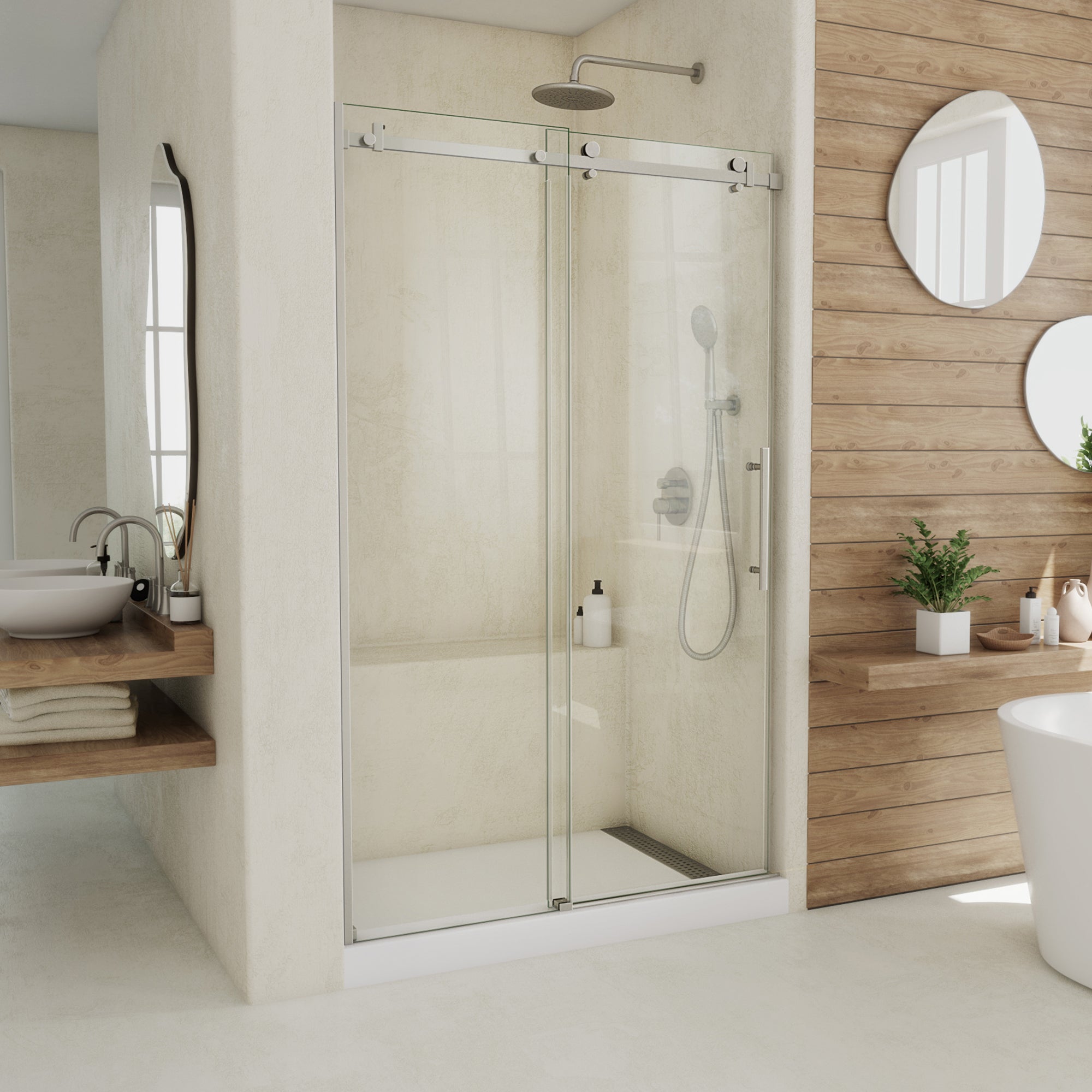 DreamLine Seneca 44 - 48 inch W x 76 inch H Frameless Sliding Shower Door