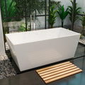 DreamLine Allure 66 7/8 inch L x 31 1/2 inch W x 22 7/8 inch H Freestanding Acrylic Bathtub