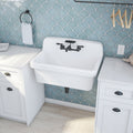 Sapphire 30 in. W x 17-3/4 in. H Porcelain Utility Sink, White