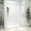 DreamLine Continuum 56-60 in. W x 76 in. H Clear Sliding Shower Door