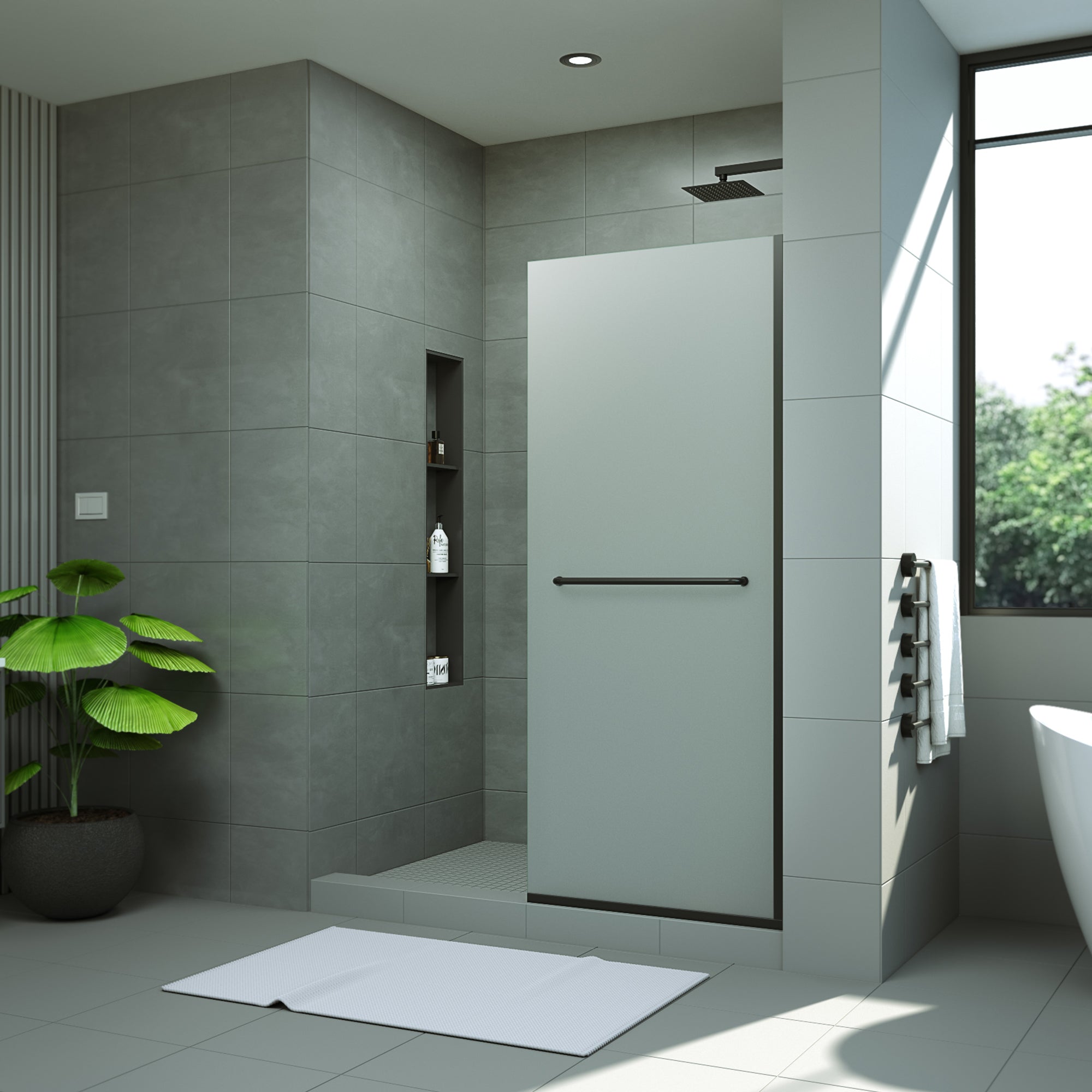 DreamLine Linea 30 in. W x 72 in. H Frameless Shower Screen