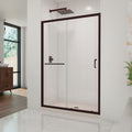 DreamLine Infinity-Z 36 inch D x 48 inch W x 74 3/4 inch H Semi-Frameless Sliding Clear Shower Door