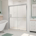 DreamLine Duet 30 inch D x 60 inch W x 74 3/4 inch H Semi-Frameless Bypass Shower Door