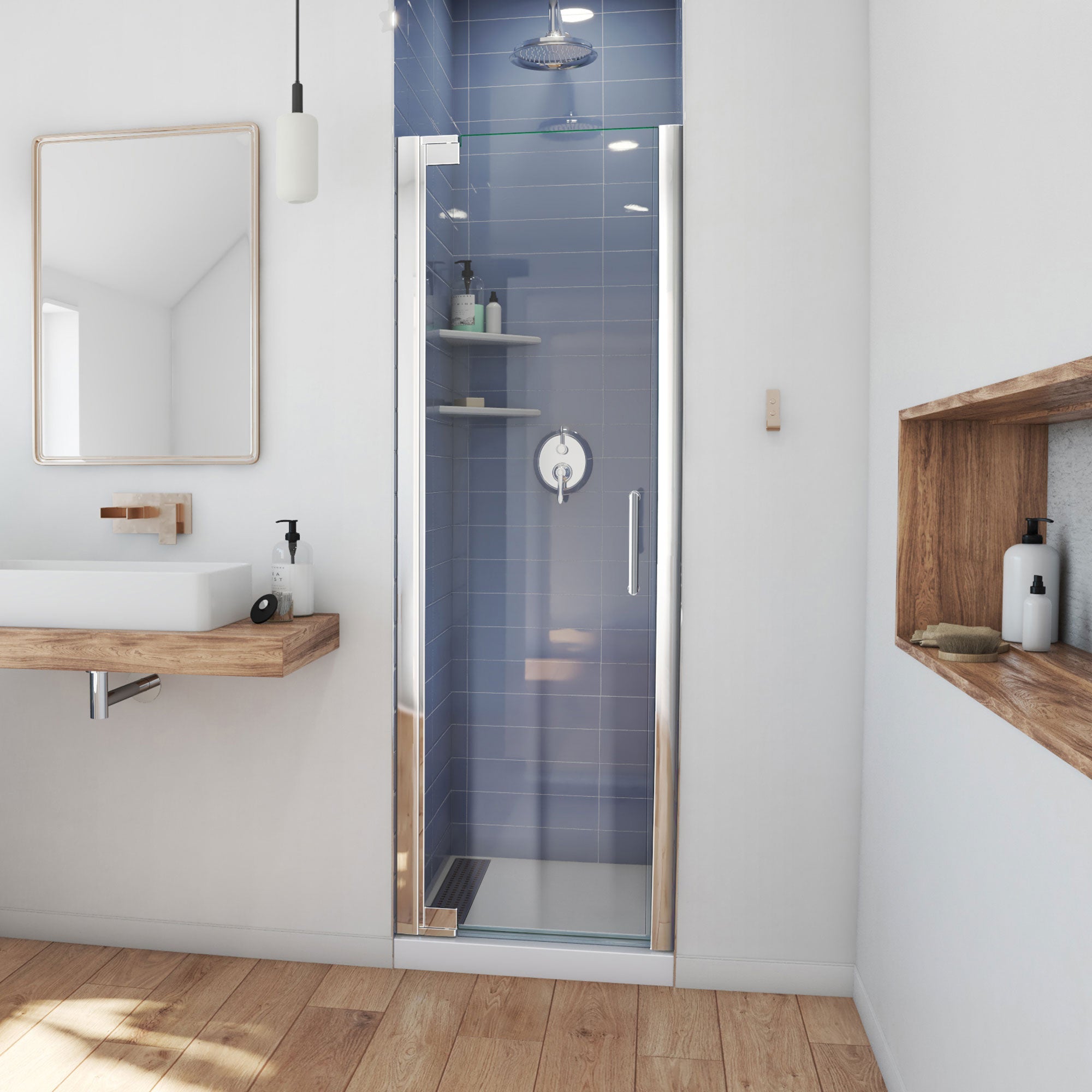 DreamLine Elegance-LS 28 3/4 - 30 3/4 inch W x 72 inch H Frameless Pivot Shower Door
