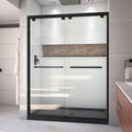 DreamLine Encore 34 inch D x 60 inch W x 78 3/4 inch H Semi-Frameless Bypass Shower Door