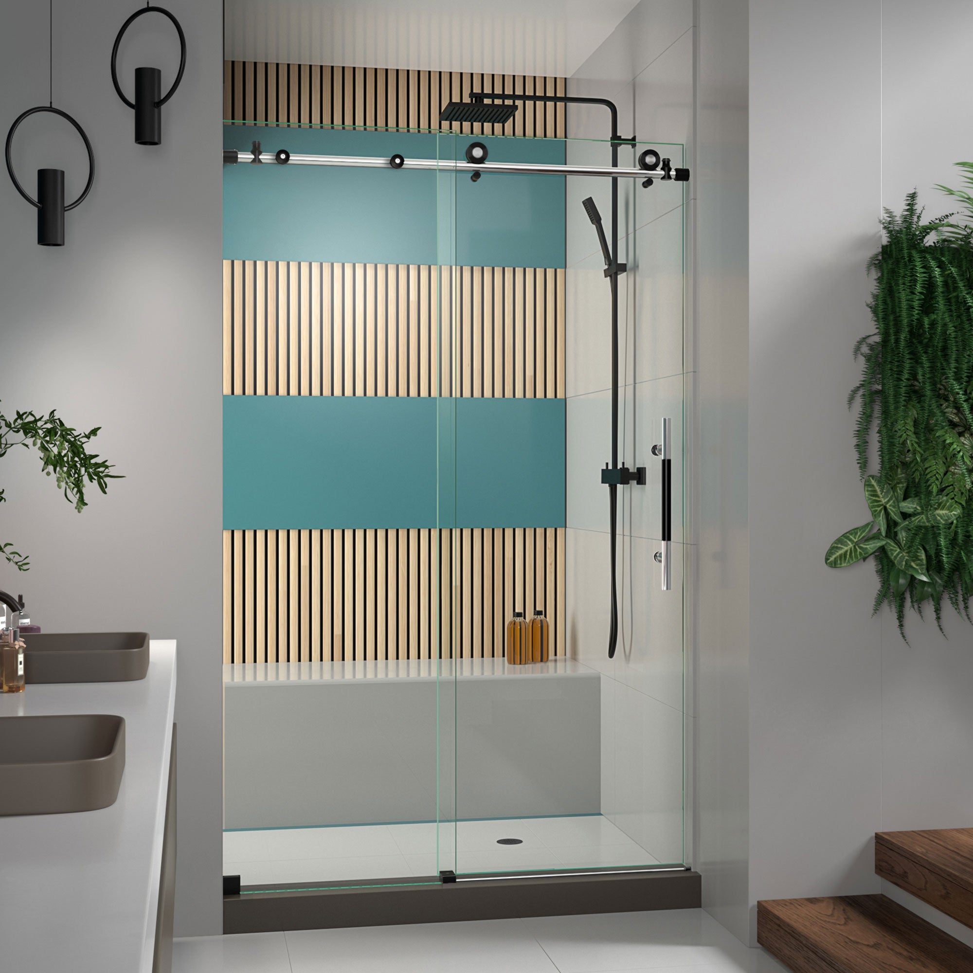 DreamLine Enigma-XT 44 - 48 inch W x 76 inch H Frameless Sliding Shower Door