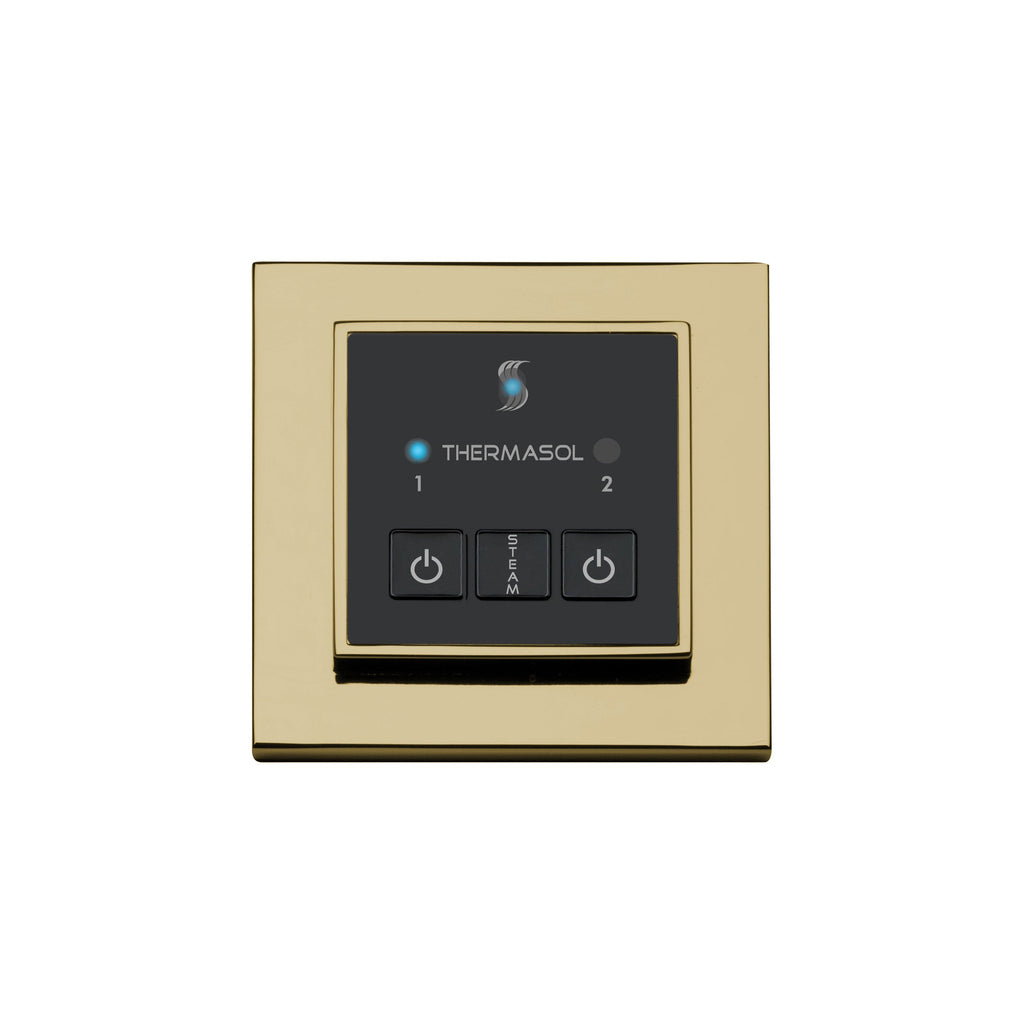 ThermaSol Easy Start Control Square in Polished Brass Finish Polished Brass / Square ThermaSol esm-pb.jpg