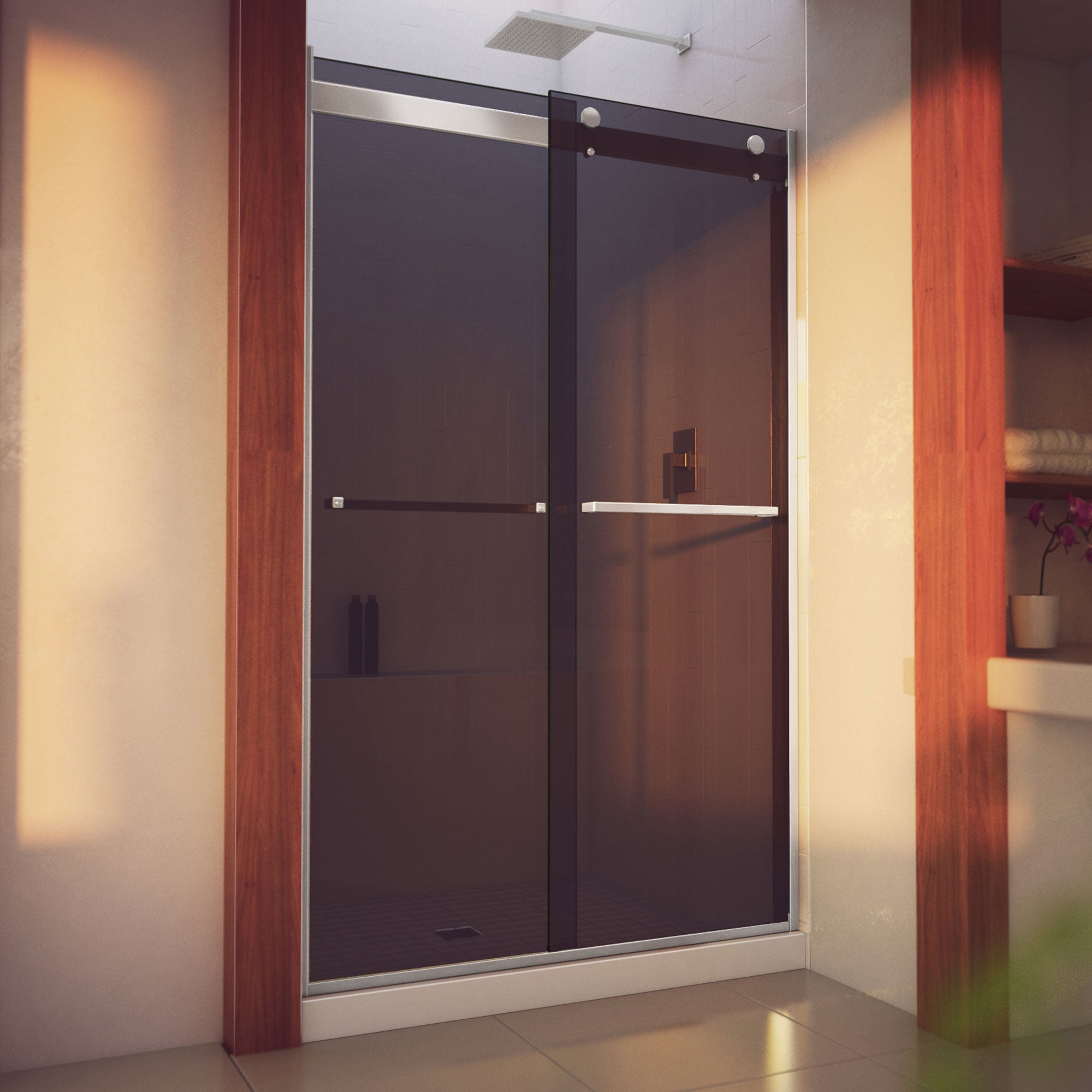 DreamLine Essence-H 44 - 48 inch W x 76 inch H Semi-Frameless Bypass Shower Door