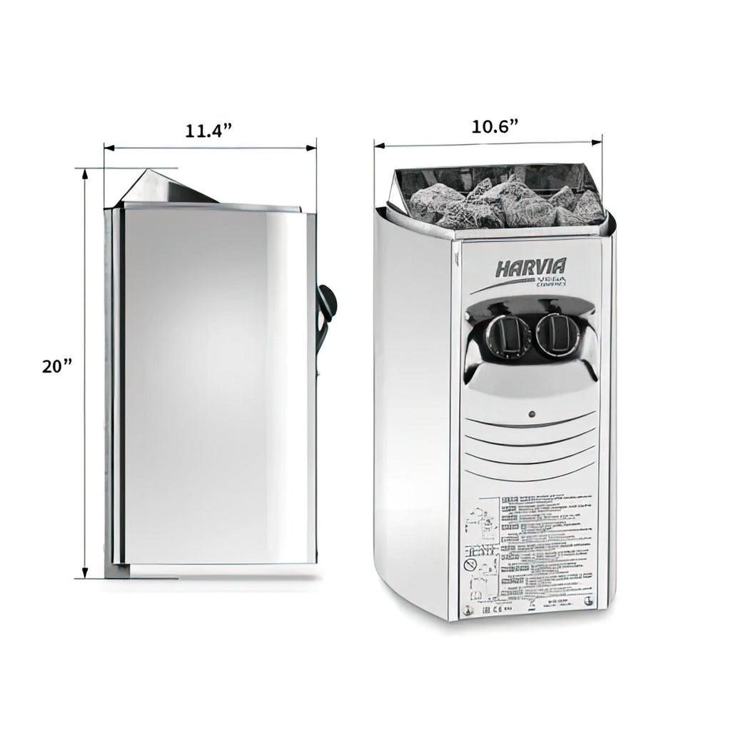 Harvia Vega Compact 1.9 kW Sauna Heater (Built-In Control)