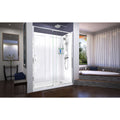 DreamLine Flex 32 inch D x 60 inch W x 76 3/4 inch H Semi-Frameless Pivot Shower Door