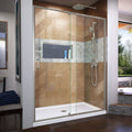 DreamLine Flex 56 - 60 inch W x 72 inch H Semi-Frameless Pivot Shower Door
