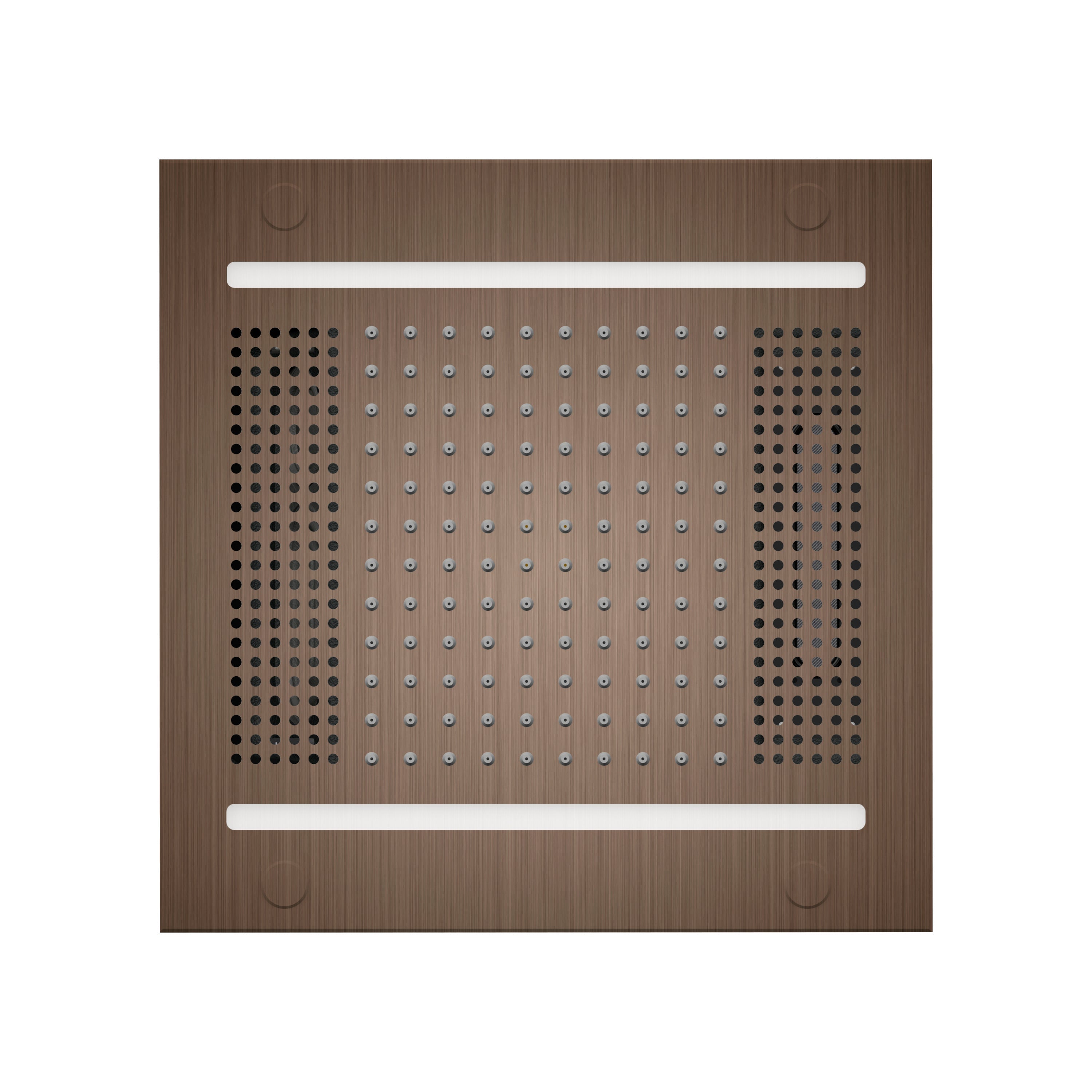 HydroVive 14 Rainhead - Antique Nickel (Square - Rain + Chromatherapy + Audiotherapy)