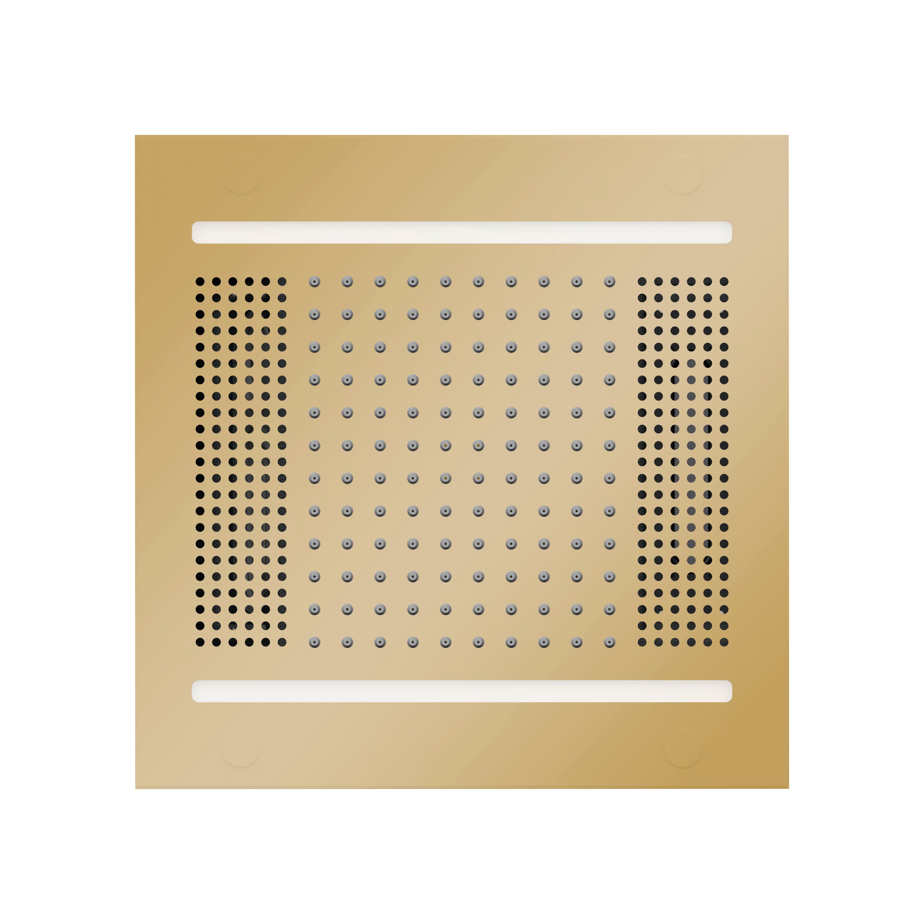 HydroVive 14 Rainhead - Polished Brass (Square - Rain + Chromatherapy + Audiotherapy)