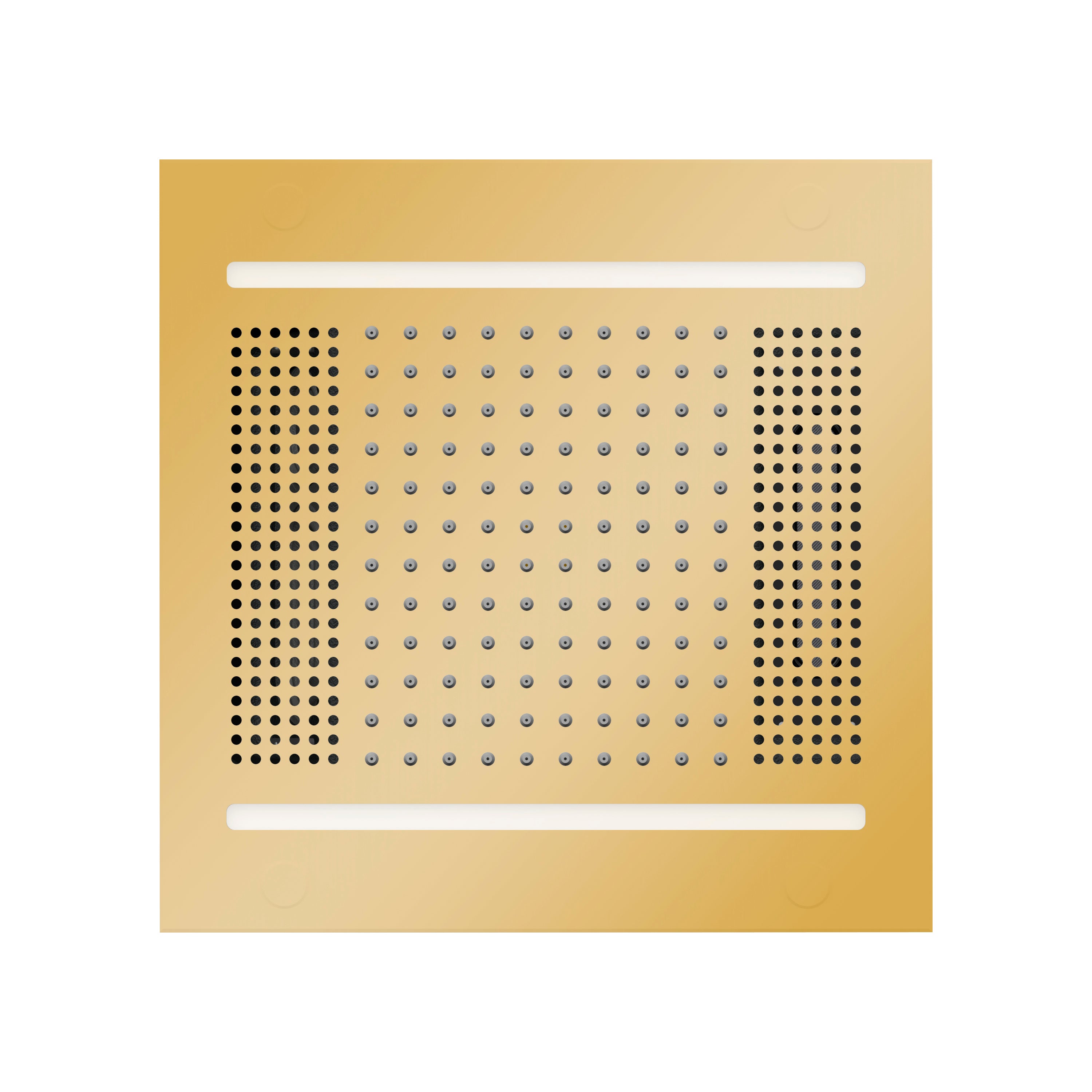 HydroVive 14 Rainhead - Polished Gold (Square - Rain + Chromatherapy + Audiotherapy)