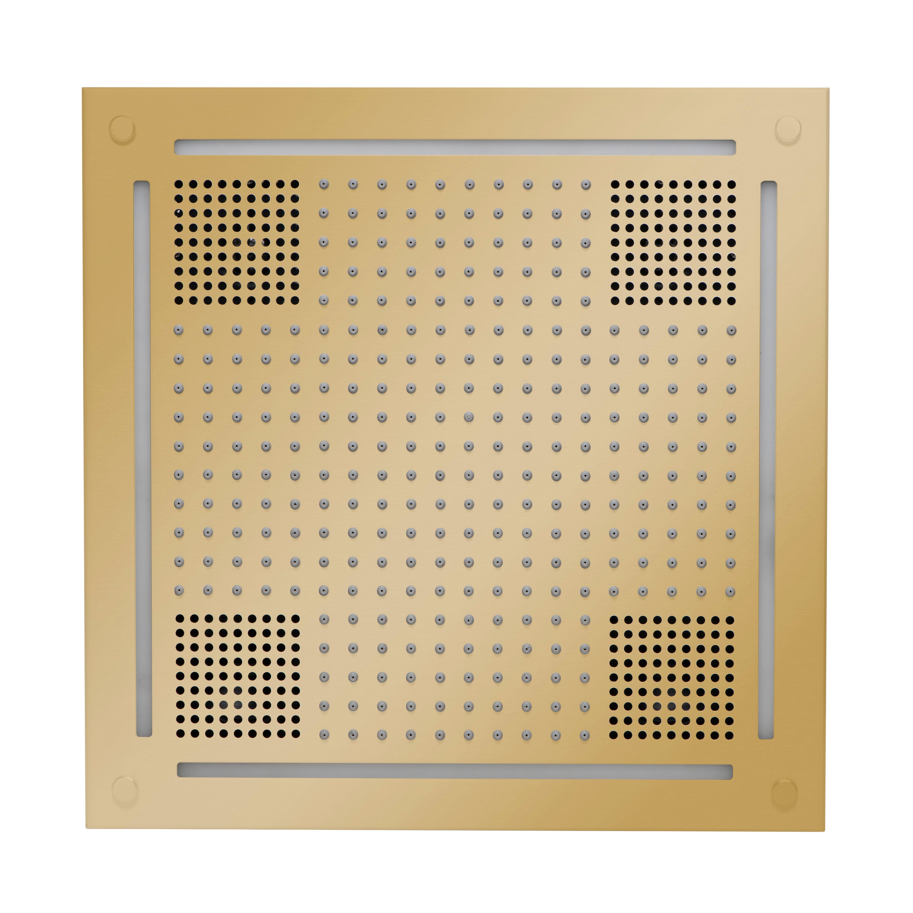HydroVive 18 Rainhead - Polished Brass (Square - Rain + Chromatherapy + Audiotherapy)