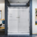 DreamLine Infinity-Z 30 inch D x 60 inch W x 76 3/4 inch H Semi-Frameless Sliding Shower Door