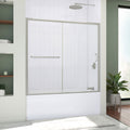 DreamLine Infinity-Z 56 - 60 inch W x 60 inch H Semi-Frameless Sliding Clear Tub Door