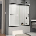 DreamLine Infinity-Z 56 - 60 inch W x 60 inch H Semi-Frameless Sliding Tub Door