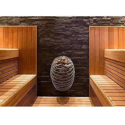 HUUM Drop 4.5KW Ultimate Package with Heater, Stones, Safety Railing, and UKU Black Wifi Control