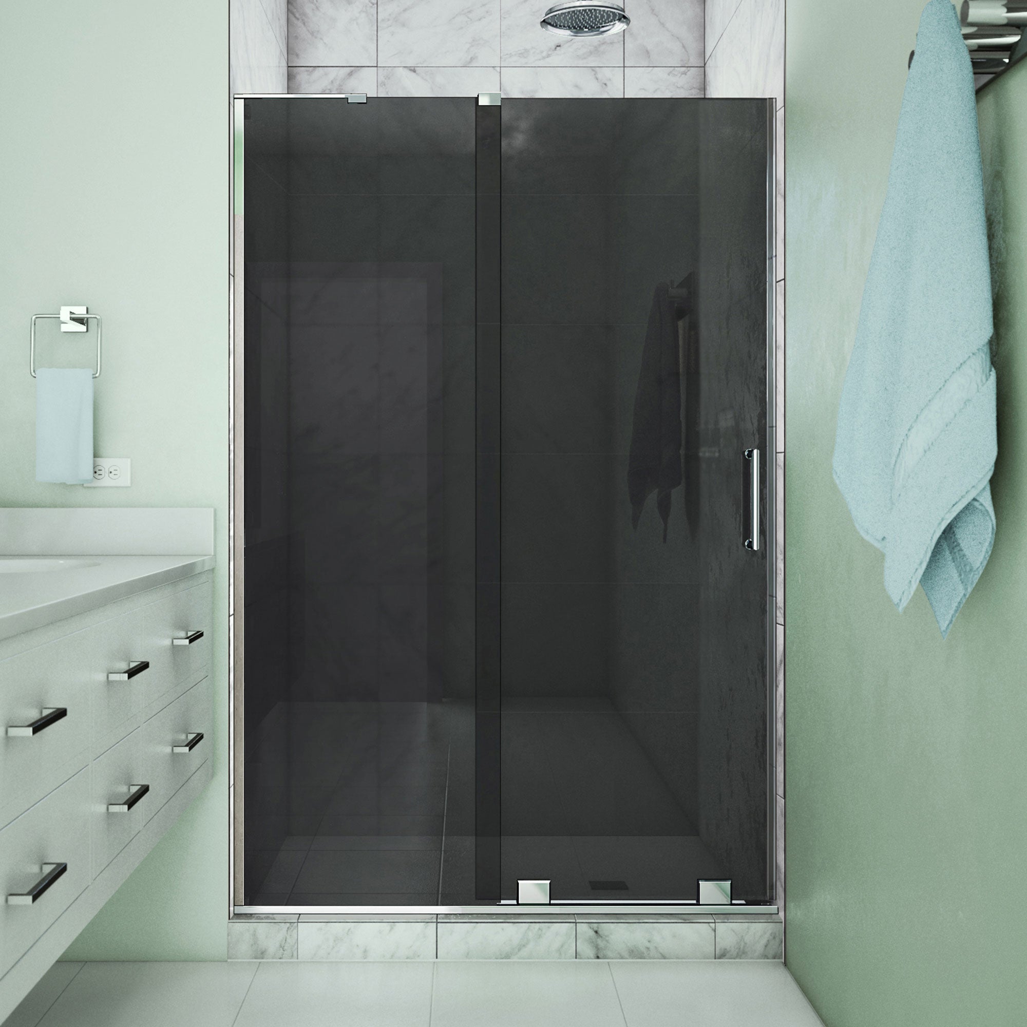 DreamLine Mirage-X 44 - 48 inch W x 72 inch H Frameless Sliding Shower Door