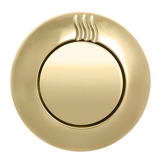No Touch Steam Head - Round - Polished Brass