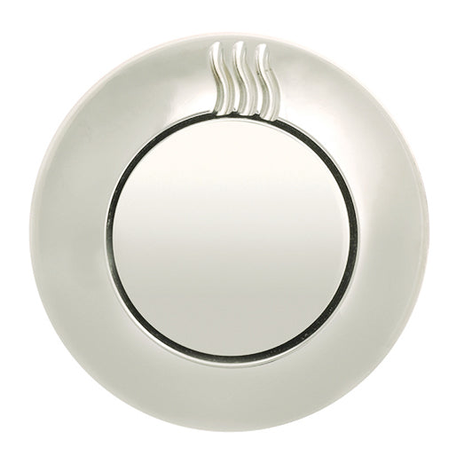No Touch Steam Head - Round - Satin Chrome