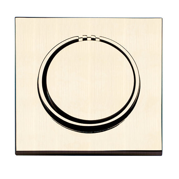 No Touch Steam Head - Square - Antique Brass
