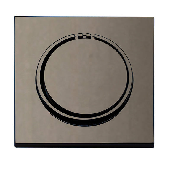 No Touch Steam Head - Square - Black Nickel