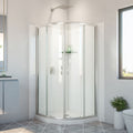 DreamLine Prime 36 inch x 36 inch x 78 3/4 inch H Semi-Frameless Sliding Shower Enclosure