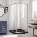DreamLine Prime 36 inch D x 36 inch W x 74 3/4 inch H Semi-Frameless Sliding Clear Shower Enclosure