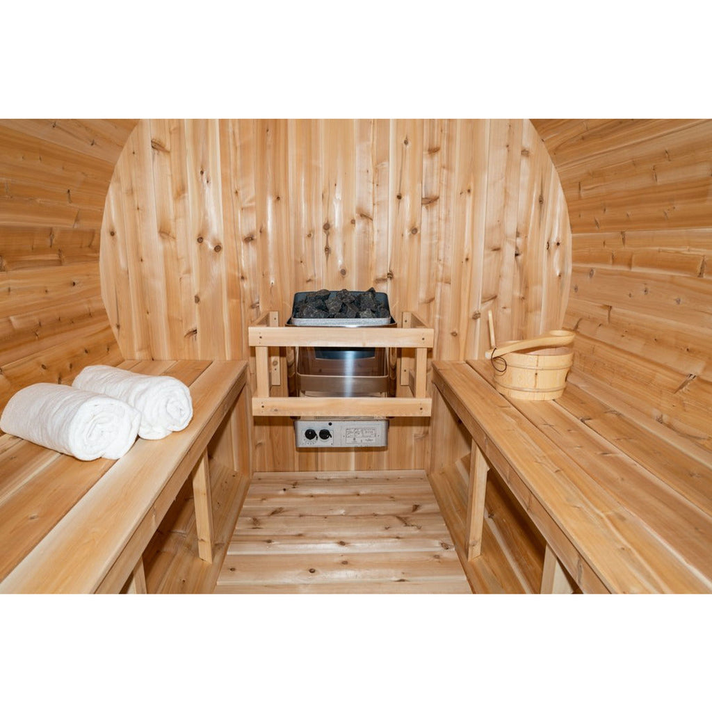 Dundalk Tranquility Barrel Sauna 6'6" x 9'10" Dundalk LeisureCraft products-CTC22W-2_1_1.jpg