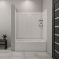 DreamLine QWALL-Tub 56 - 60 inch W x 28 - 32 inch D x 60 inch H Acrylic Wall Kit In White