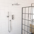 Dreamline Aquata 4 3/8 x 18 1/2 Rain Fall Shower Faucet Set with Handshower, Chrome