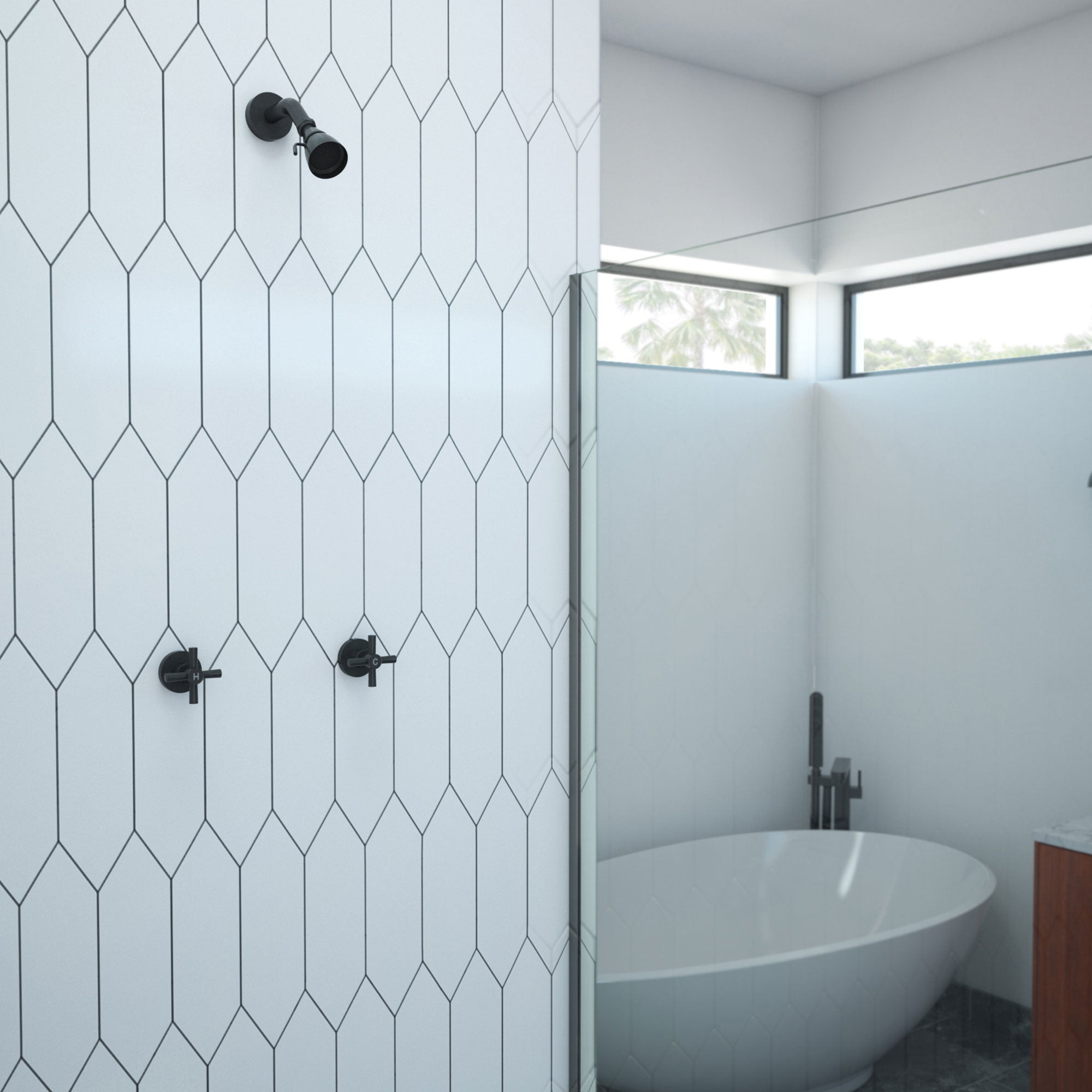 Dreamline Coral 7 x 8 Shower Faucet Set
