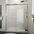 DreamLine Sapphire-V 56 - 60 inch W x 76 inch H Semi-Frameless Bypass Shower Door